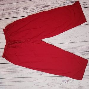 Bobbie Brooks 100% cotton Baggie crop pants size M 8/10